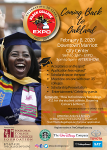 17th Annual Oakland Black College Expo @ Oakland Marriott City Center