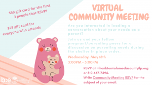 Virtual Community Meeting @ Online - Zoom