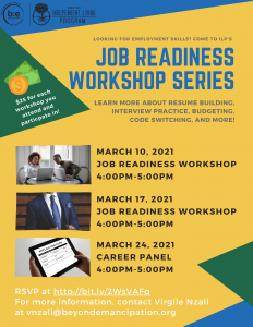 Job Readiness Workshop @ Online