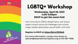 LGBTQ+ Workshop @ Online