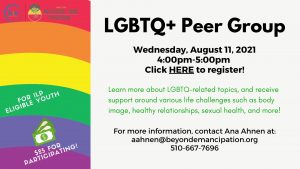 LGBTQ+ Peer Group @ Online