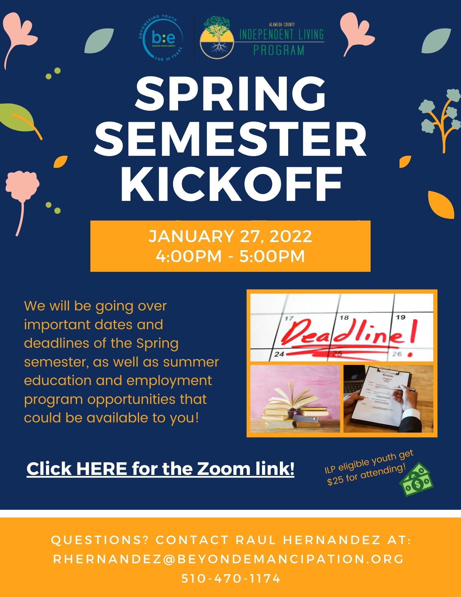 Spring Semester Kickoff Alameda County Independent Living Program