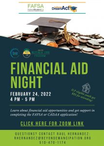 Financial Aid Night @ Online