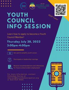 Youth Council Info Session @ Online