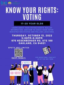 Know Your Rights: Voting (17-20 y/o)