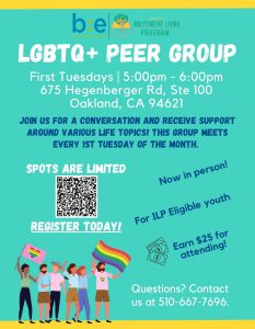LGBTQ+ Peer Group @ Online