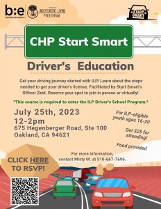 CHP Start Smart Driver's  Education @ ILP Office