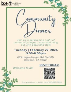 Community Dinner @ ILP Office
